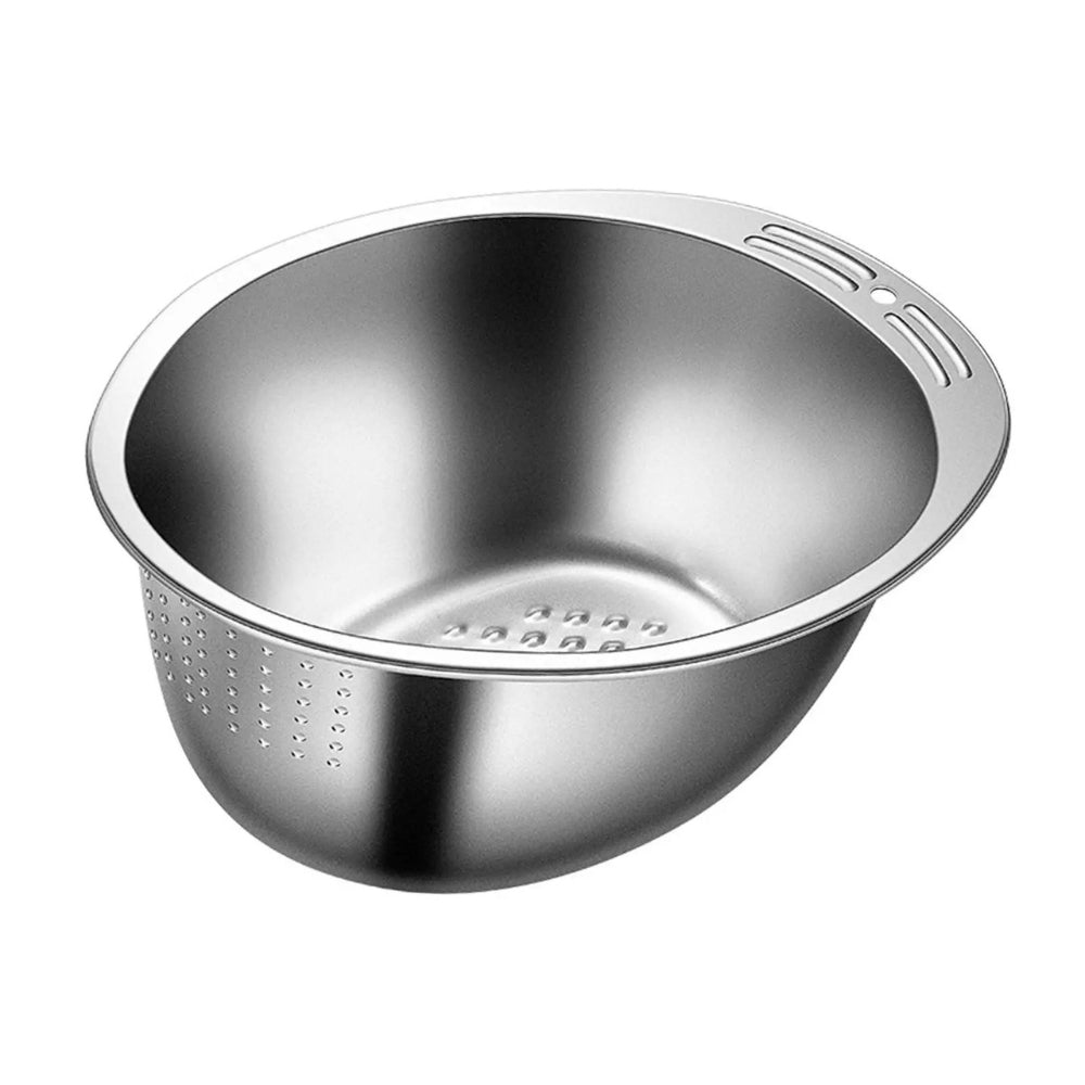 Smart Drain Food Mesh Colander — alternate angle view