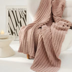 Vintage Chunky Knit Blanket — product feature detail