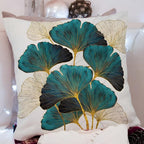 Emerald Leaf Cushion Cover — product feature detail