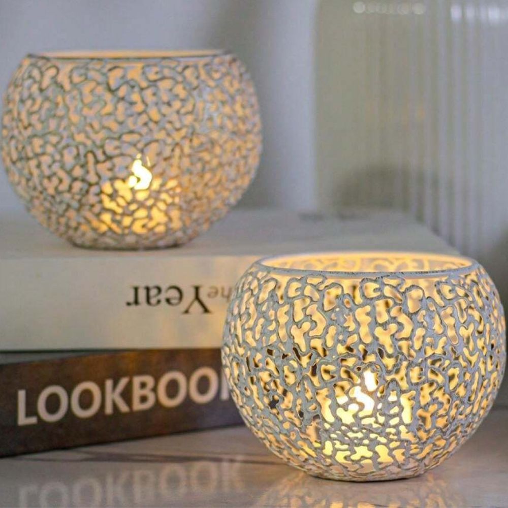 Glow Sphere Candle Holder — size and scale reference