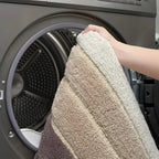 Lumiére Striped Absorbent Bath Mat — material texture close-up