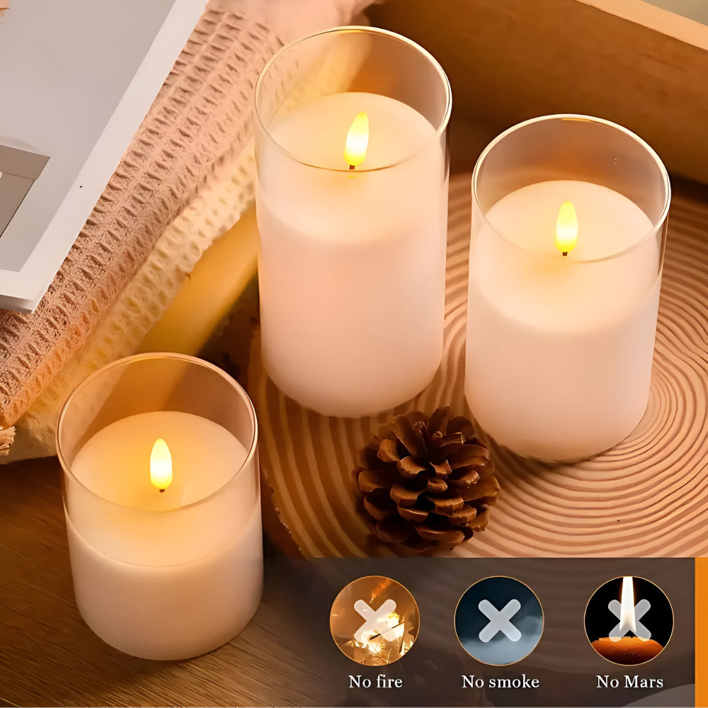Ethereal 3D Flameless Candle | 3pcs Set — additional view