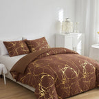 Lux Marble Premium Doona Cover Set — product in use