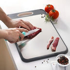 Reversible Stainless Steel Cutting Board — product feature detail