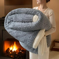 Plush Paradise Sherpa Blanket™️ — size and scale reference