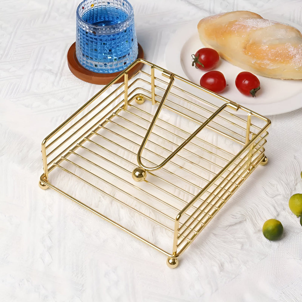 Sleek Iron Napkin Holder — product detail view