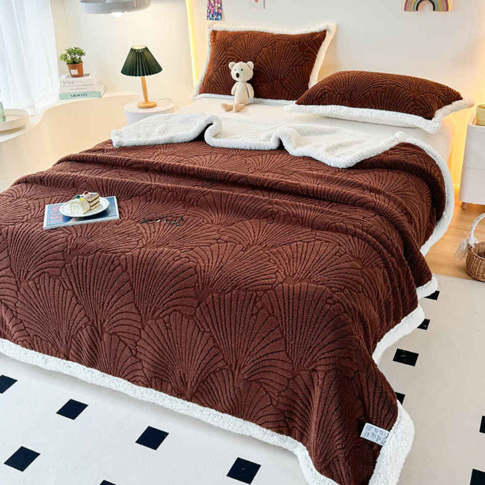 Fluffy Sherpa Shell Blanket — alternate angle view