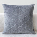Coastal Velvet Shell Cushion Cover — product detail view