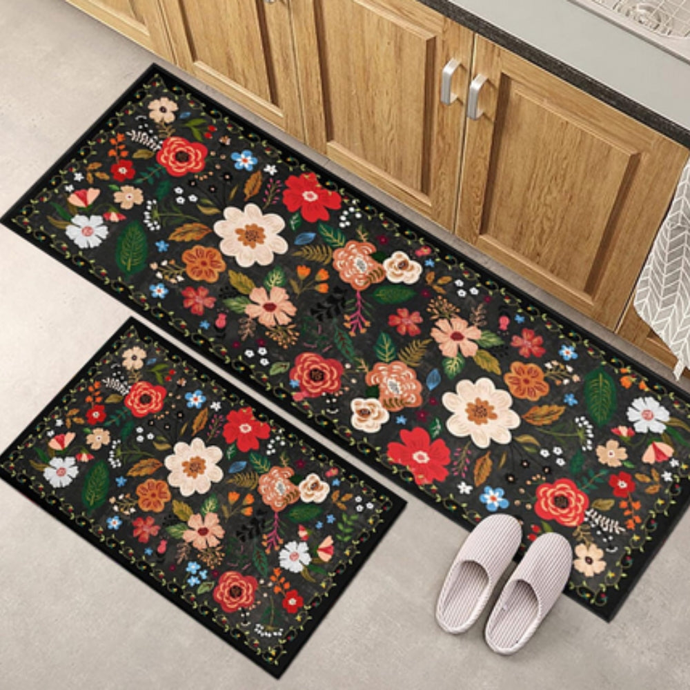 Meadow Boho Floral Kitchen Mat Set — additional view