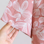 Floral Breeze Kimono Robe — material texture close-up