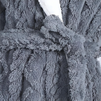 Plush Long Hooded Robe — product in use