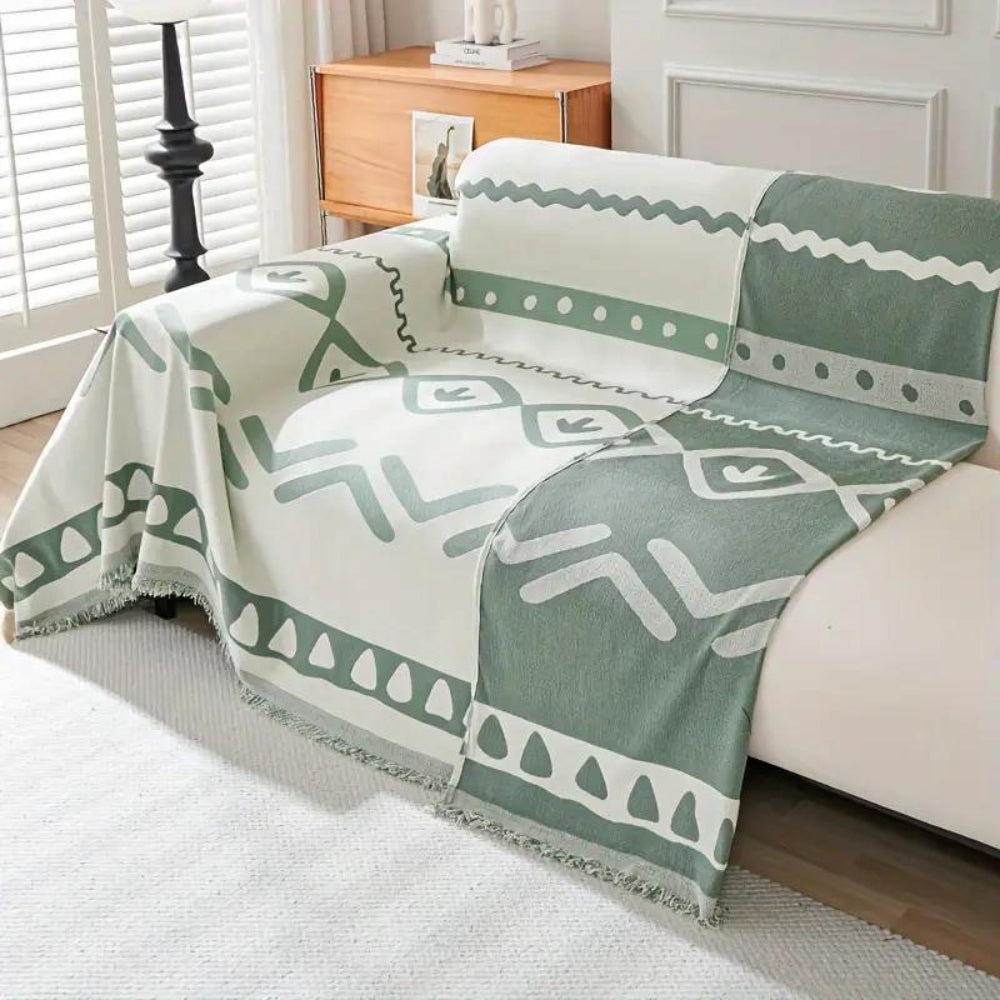 Bohemian Reversible Sofa Cover — product feature detail