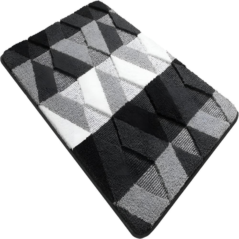 Soft Microfibre Non-Slip Geometric Rug — product detail view