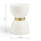 Colette Hourglass Candle Holder — alternate angle view