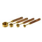 Golden Measuring  Spoon Set — alternate angle view