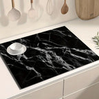 Marble Print Dish Drying Mat — lifestyle shot