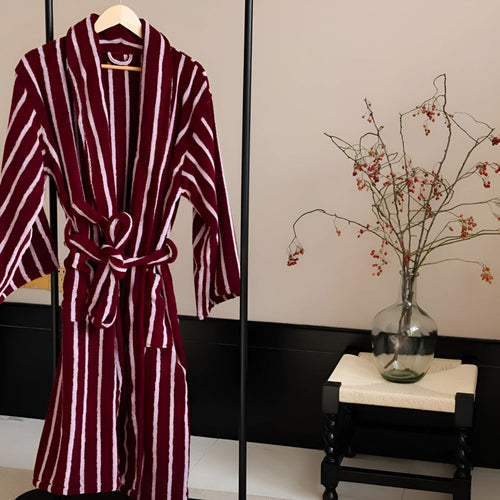 Allure Stripe Unisex Bathrobe — main product photo