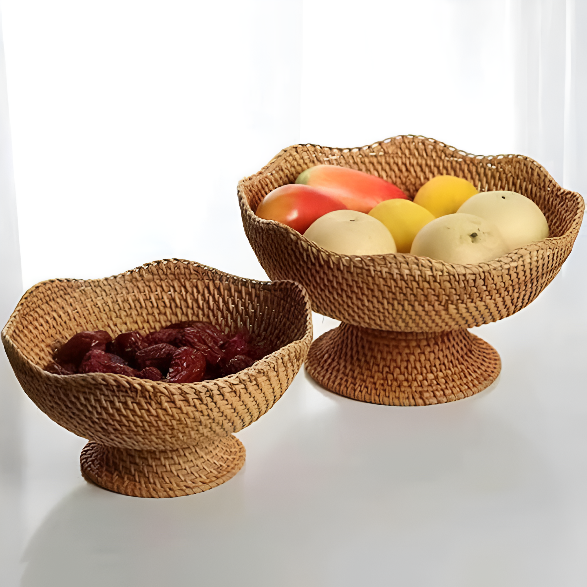 Natural Rattan Handwoven Fruit Basket — main product photo