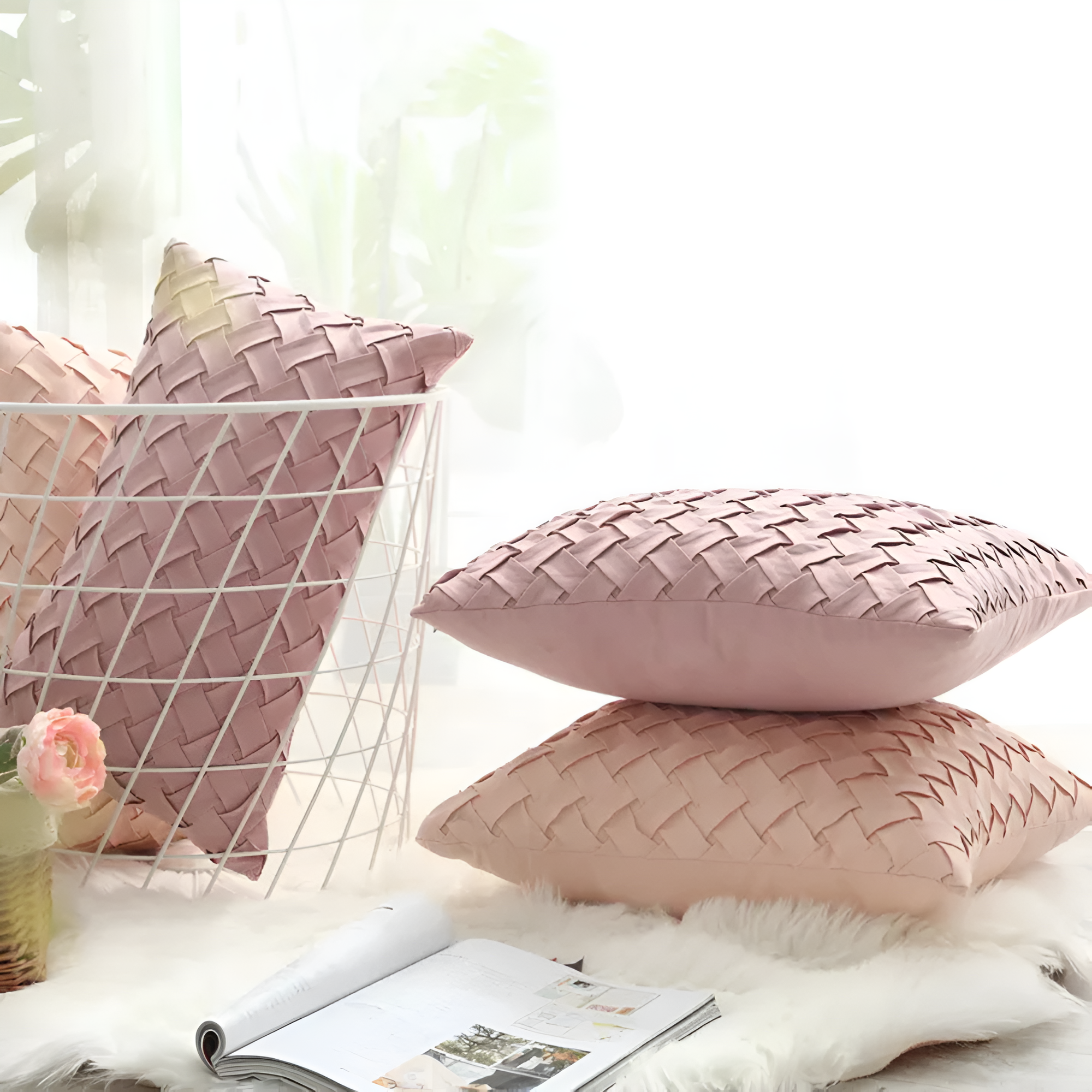 Premium Woven Cushion Covers — product detail view