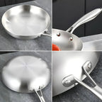 Stainless Steel Frying Pan — product detail view