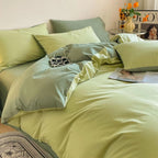 Lustova Cotton Quilt Cover | 3pcs Set — alternate angle view
