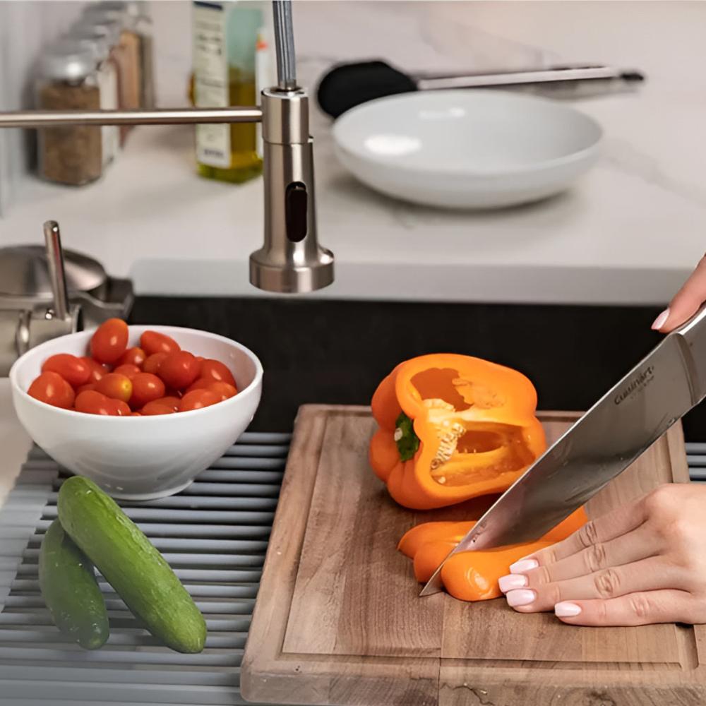 Stainless Steel Dish Drying Rolling Rack — product feature detail
