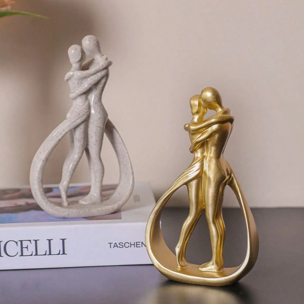 Embrace Resin Couple Sculpture — lifestyle shot
