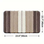 Lumiére Striped Absorbent Bath Mat