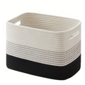 Woven Cotton Rope Storage Basket — size and scale reference
