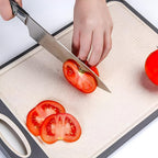 Reversible Stainless Steel Cutting Board — size and scale reference