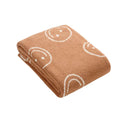 Smiley Face Plush Blanket — material texture close-up