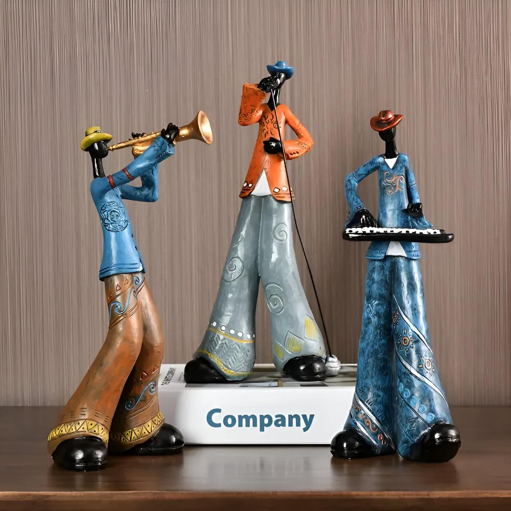Jazz Musical Band Resin Figurine — product close-up