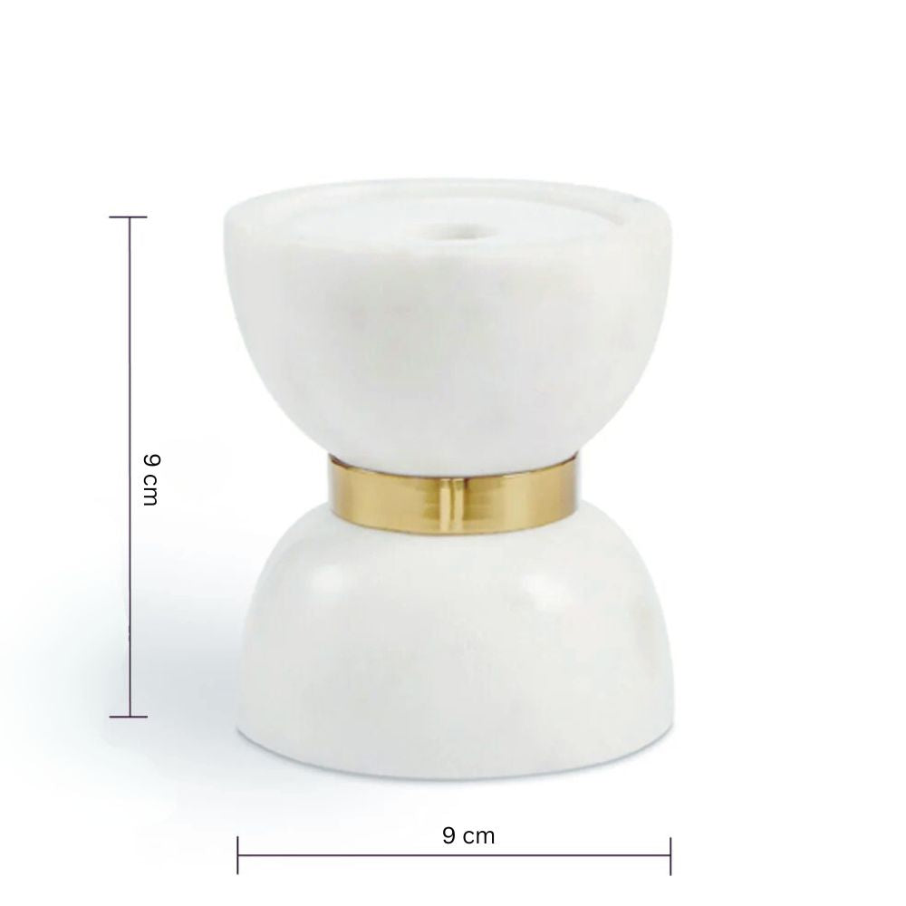 Colette Hourglass Candle Holder — size and scale reference