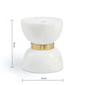 Colette Hourglass Candle Holder — size and scale reference