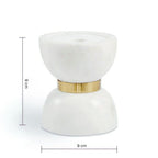 Colette Hourglass Candle Holder — size and scale reference
