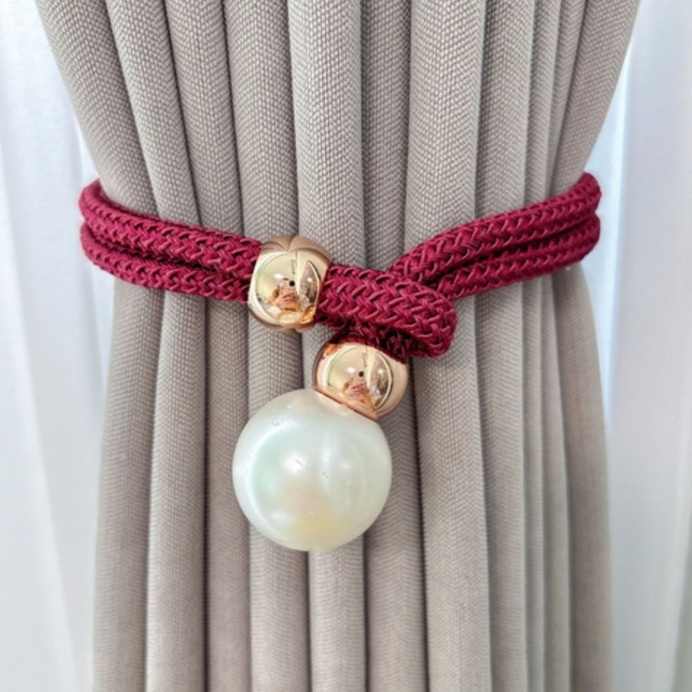 Lustrous Pearl Curtain Tie Back | 2 Pcs Set — additional view