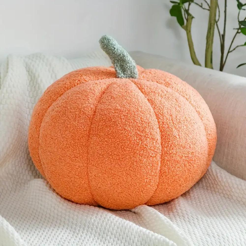 Pumpkin Patch Plush Cushions — size and scale reference