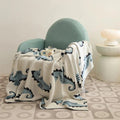 Nautical Seahorse Throw Blanket — size and scale reference