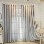 Imperial Maze Embroidered Curtain — size and scale reference