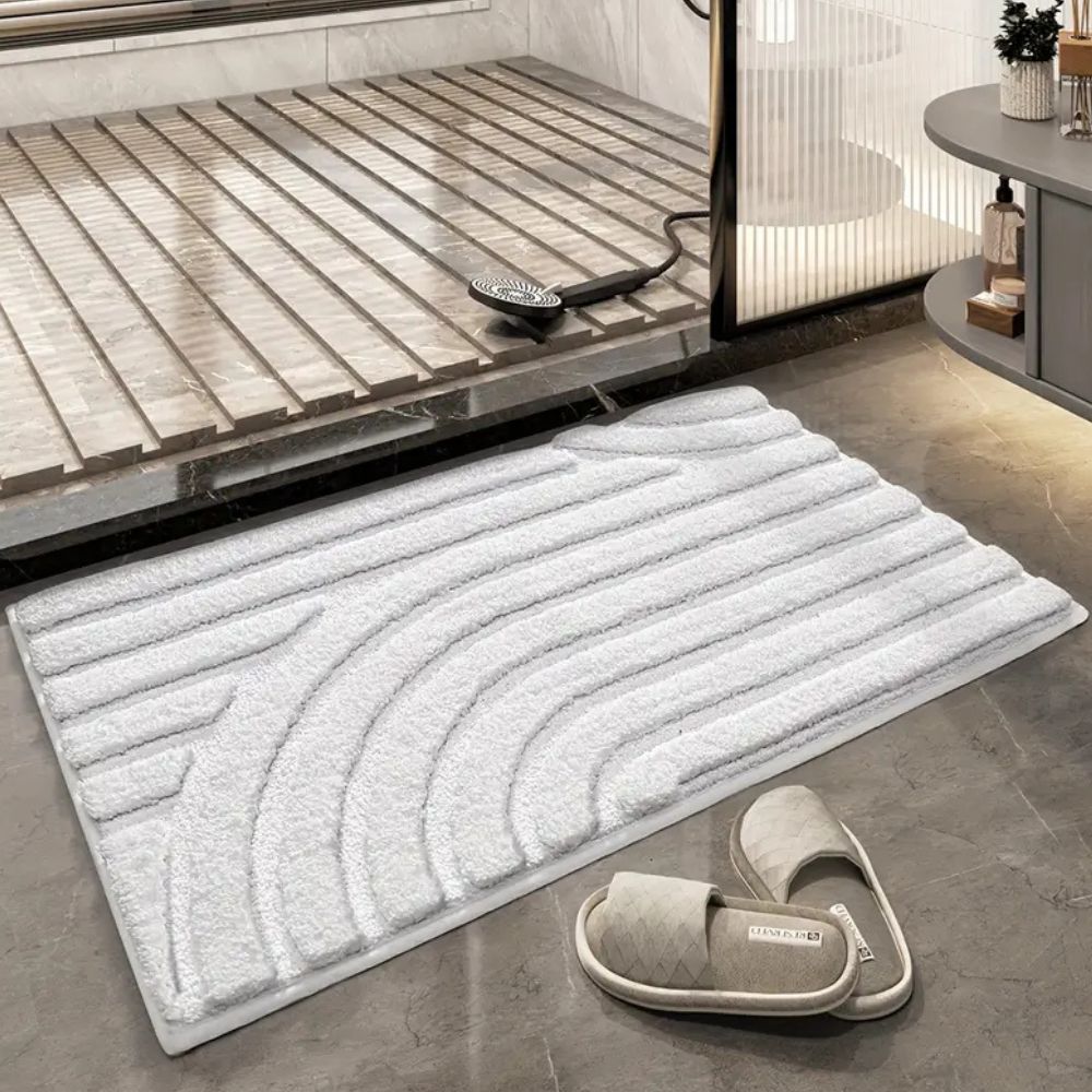 Cloud Luxe Flocked Bath Mat — main product photo