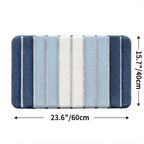 Lumiére Striped Absorbent Bath Mat