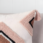 Tufted Embroidered Boho Cushion Cover — product feature detail
