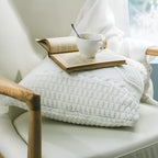 Braided Knitted Cushion Cover — size and scale reference