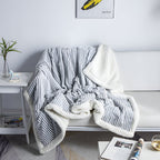 Fluffy Stripes Sherpa Blanket — additional view