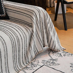 Regal Stripes Chenille Sofa Cover — size and scale reference