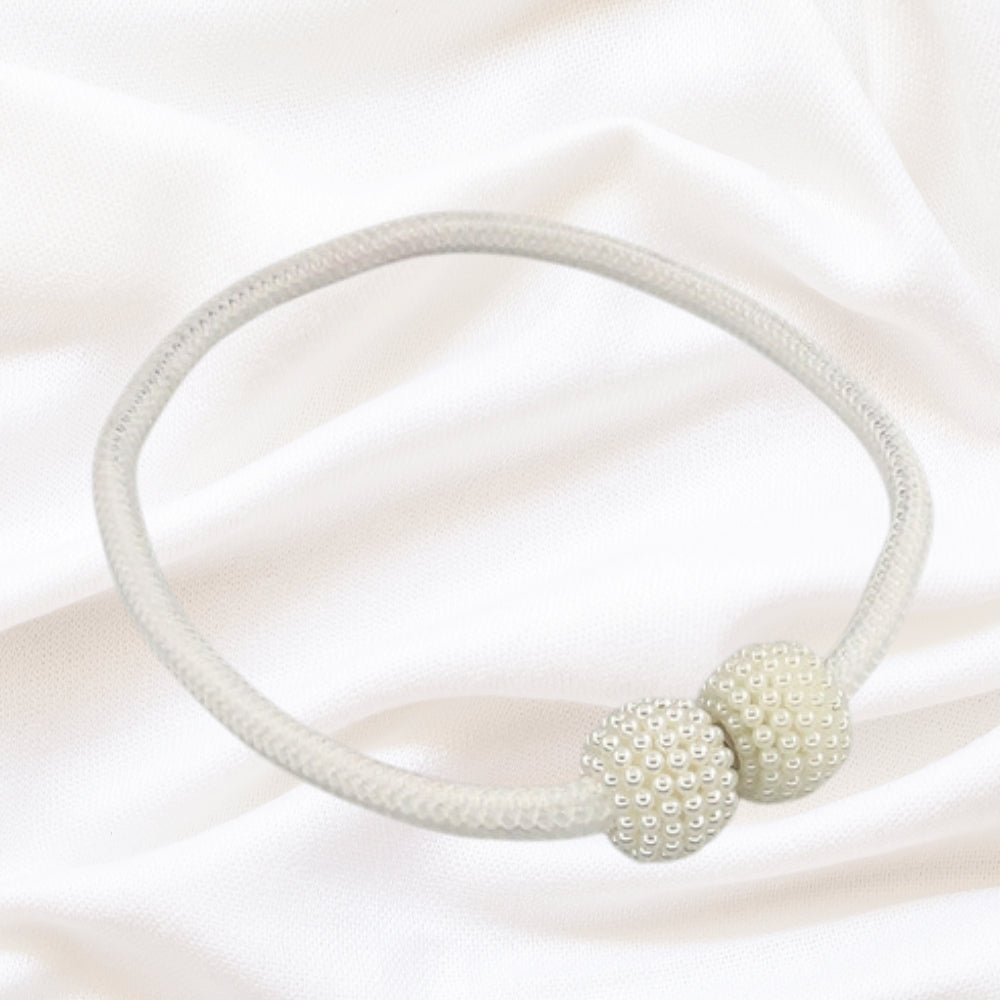Magnetic Pearl Curtain Tie Back | 2pcs Set — lifestyle shot