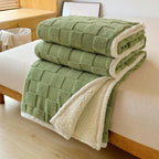 Plush Square Checkerboard Blanket — main product photo