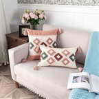 Tufted Embroidered Boho Cushion Cover — size and scale reference
