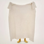 Vintage Chunky Knit Blanket — alternate angle view