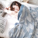 Leafy Whisper Summer Blanket — alternate angle view